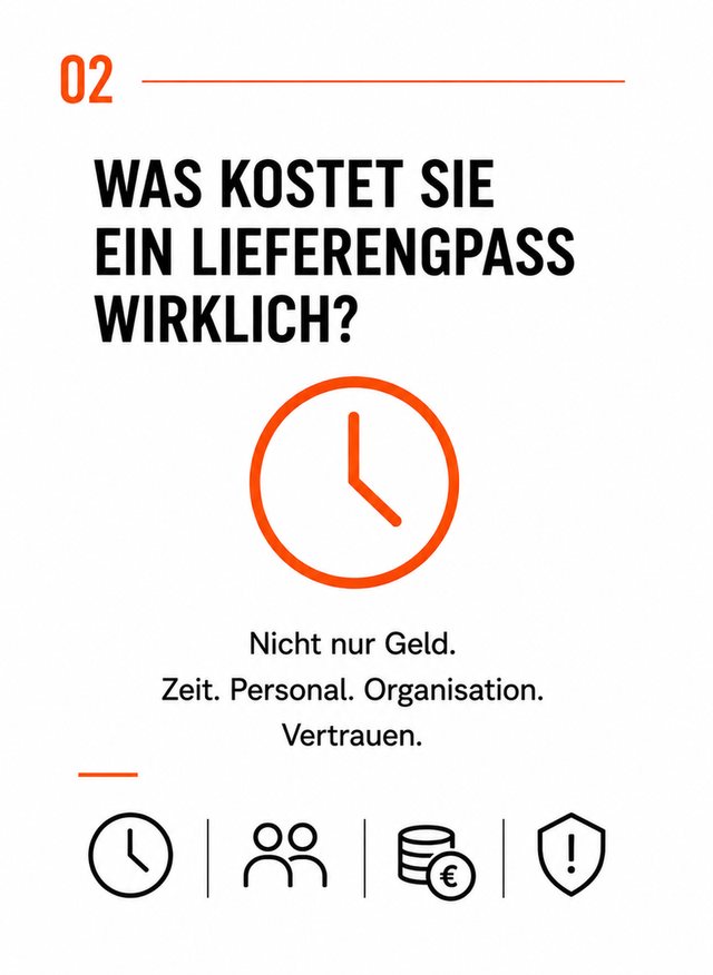 Was kostet Sie ein Lieferengpass wirklich? Nicht nur Geld. Zeit, Personal, Organisation, Vertrauen.